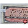 Image 2 : Canada $2 Bill 1954 *Replacement : Lawson/Bouey # *OG0104861