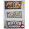 Image 2 : Bank of Canada Bills (6) :  - $50 : Gordon/Towers #BH2302203 - $20 : Gordon/Towers #CE3295051 - $10 