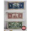 Image 5 : Bank of Canada Bills (6) :  - $50 : Gordon/Towers #BH2302203 - $20 : Gordon/Towers #CE3295051 - $10 