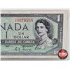 Image 2 : Canada $1 Bill 1954DF "Devil's Face" : Coyne/Towers #DA9976588
