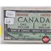 Image 3 : Canada $1 Bill 1954DF "Devil's Face" : Coyne/Towers #DA9976588