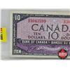 Image 3 : Canada $10 Bill 1954DF "Devil's Face" : Beattie/Coyne #HD3043599