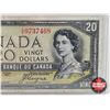 Image 2 : Canada $20 Bill 1954DF "Devil's Face" : Beattie/Coyne #DE9737468