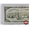 Image 6 : Canada $20 Bill 1954DF "Devil's Face" : Beattie/Coyne #DE9737468