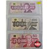 Image 2 : Canada Bills Bird Series (7) : - $1000 : Bonin/Thiessen #EKA3100167 - $100 : Thiessen/Crow #BJC01066