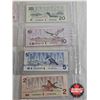 Image 7 : Canada Bills Bird Series (7) : - $1000 : Bonin/Thiessen #EKA3100167 - $100 : Thiessen/Crow #BJC01066