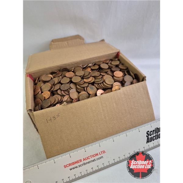 BULK LOT : CANADA PENNY COLLECTION (Loose) : 1960's - 1990's (Weighs 7kg)