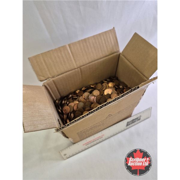 BULK LOT : CANADA PENNY COLLECTION (Loose) : Variety (Weighs 12kg)