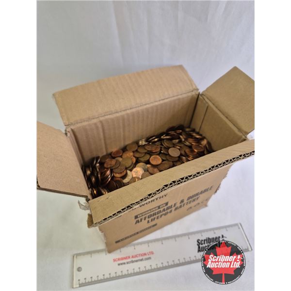 BULK LOT : CANADA PENNY COLLECTION (Loose) : Variety (Weighs 12.1kg)
