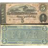 Image 1 : 1864 Confederate $5 Note Hi Grade Crisp (CUR-06245)