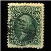 Image 1 : 1861 RARE US 10c Washington Postal Stamp Better Grade (STM-0217)