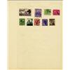 Image 1 : 1940s Egypt Hand Made Stamp Collection Album Page 9 Pieces (STM-0299)