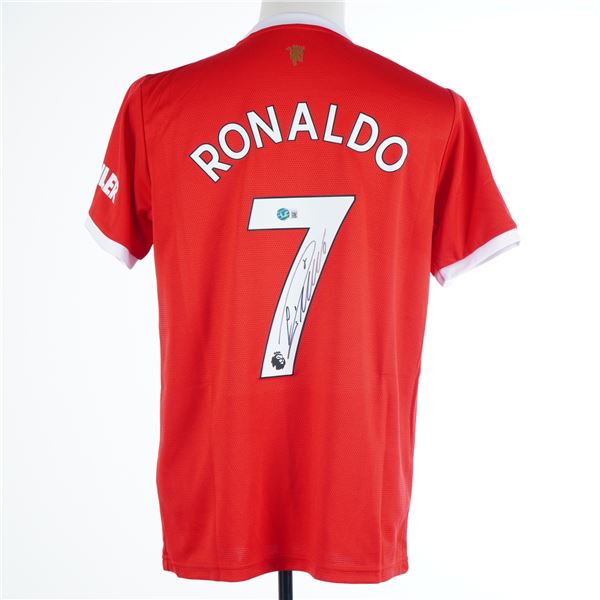 Cristiano Ronaldo Signed Manchester United Jersey Beckett Witnessed