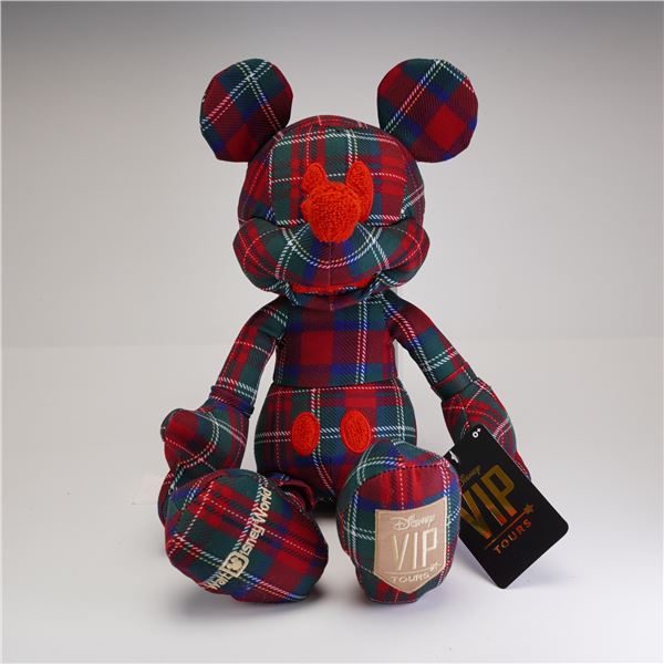 Disney Walt Disney World VIP Tours Exclusive Mickey Mouse Plaid Plush