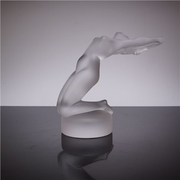 Lalique France Crystal Nude Mascot Figurine, Chrysis