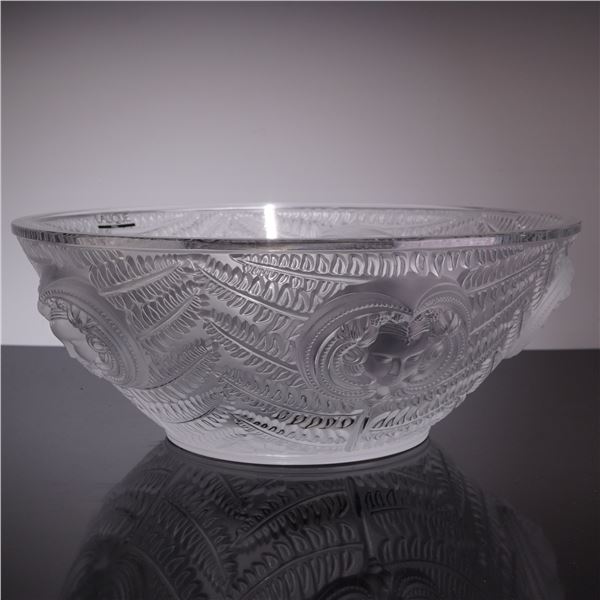 Lalique Frosted Crystal Bowl, Psyche