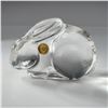 Image 1 : Val Saint Lambert De Sousa Molded Crystal Rabbit Paperweight