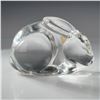 Image 2 : Val Saint Lambert De Sousa Molded Crystal Rabbit Paperweight