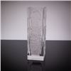 Image 1 : Hoya Crystal Frosted Iris Rectangular Vase, Elysian Pattern