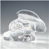 Image 2 : Orrefors Molded Crystal Rabbit and Bunny Figurine
