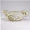 Image 1 : Chinese Carved Jade Dragon Brush Washer