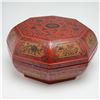 Image 1 : Chinese Octagonal Painted Lacquer Box