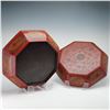 Image 4 : Chinese Octagonal Painted Lacquer Box