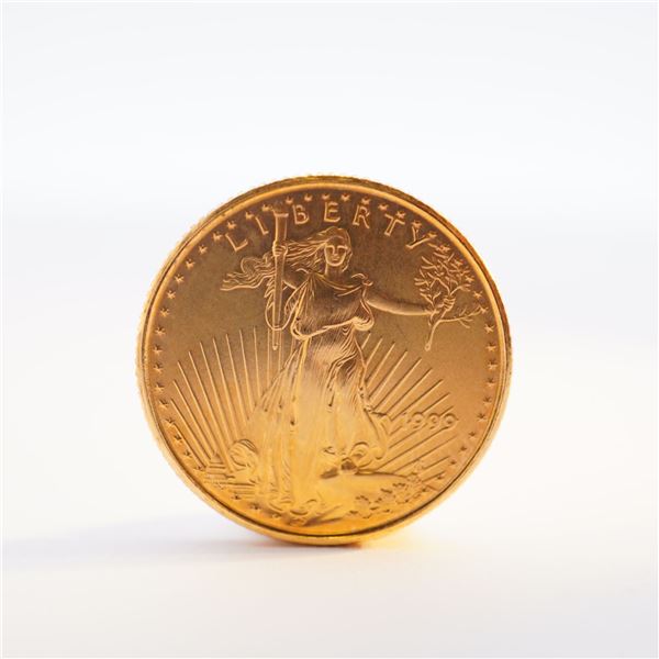 1999 1/10 Fine Gold $5 American Gold Eagle Coin