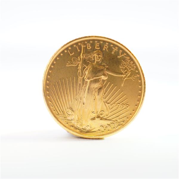 1999 1/10 Fine Gold $5 American Gold Eagle Coin