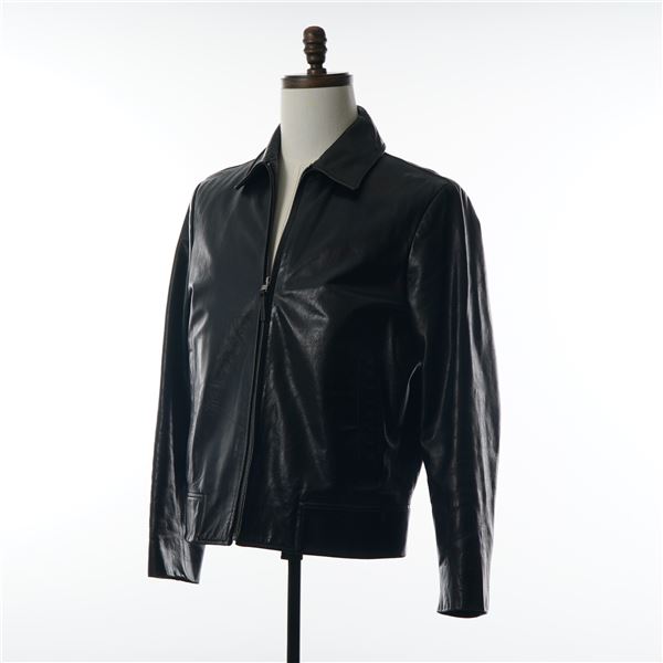 Banana Republic Men Black Leather Blouson Jacket