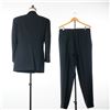Image 2 : Armani Collezioni Men's Double Breasted Black Wool Suit