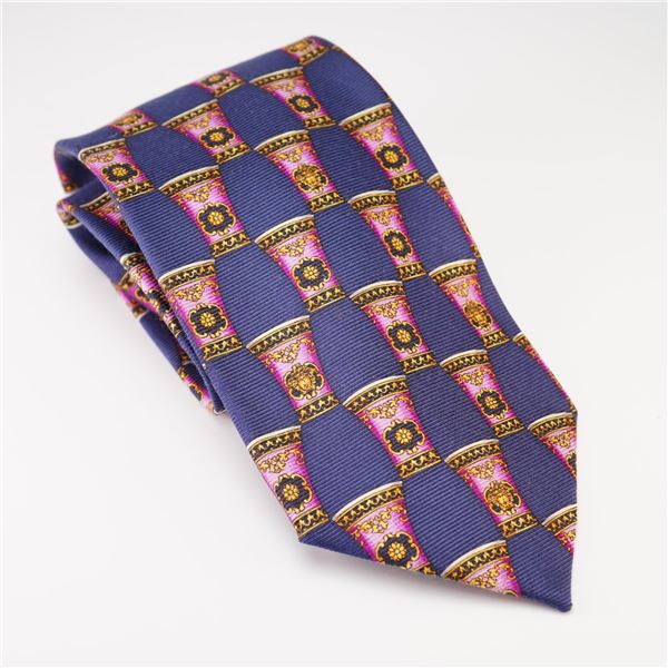 Gianni Versace Baroque Medusa Silk Necktie