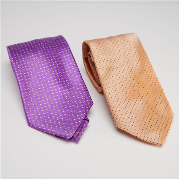 2pc Brioni Silk Neckties