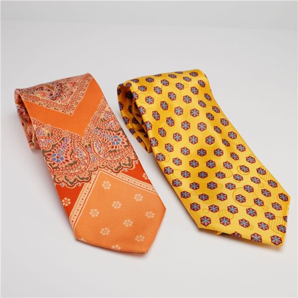 2pc Brioni Silk Neckties