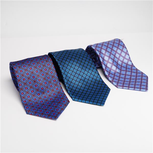 Three Stefano Ricci Men's Silk Ties with Neiman Marcus Boxes