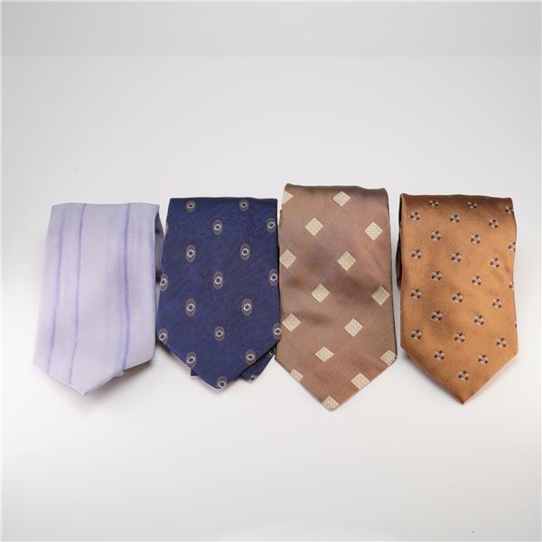 4pc Armani Collezioni Silk Neckties