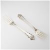 Image 1 : 2pc Lunt Sterling Silver Forks, Rondelay