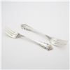 Image 1 : 2pc Lunt Sterling Silver Salad Forks, Rondelay