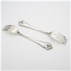 Image 2 : 2pc Lunt Sterling Silver Salad Forks, Rondelay