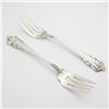 Image 1 : 2pc Lunt Sterling Silver Salad Forks, Rondelay