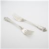Image 1 : 2pc Lunt Sterling Silver Salad Forks, Rondelay