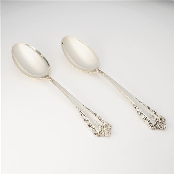 2pc Lunt Sterling Silver Spoons, Rondelay