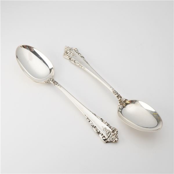 2pc Lunt Sterling Silver Spoons, Rondelay