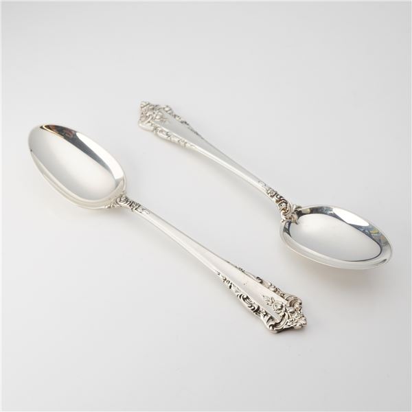2pc Lunt Sterling Silver Spoons, Rondelay