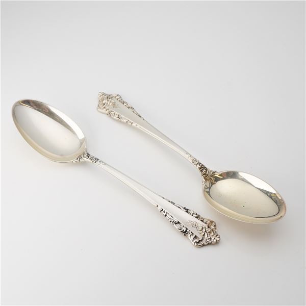 2pc Lunt Sterling Silver Spoons, Rondelay