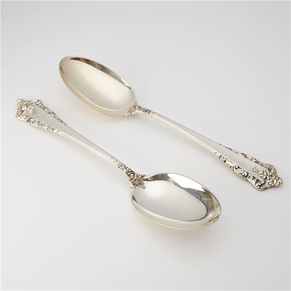 2pc Lunt Sterling Silver Spoons, Rondelay