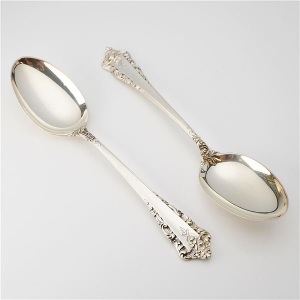 2pc Lunt Sterling Silver Spoons, Rondelay