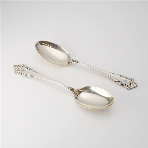 2pc Lunt Sterling Silver Spoons, Rondelay