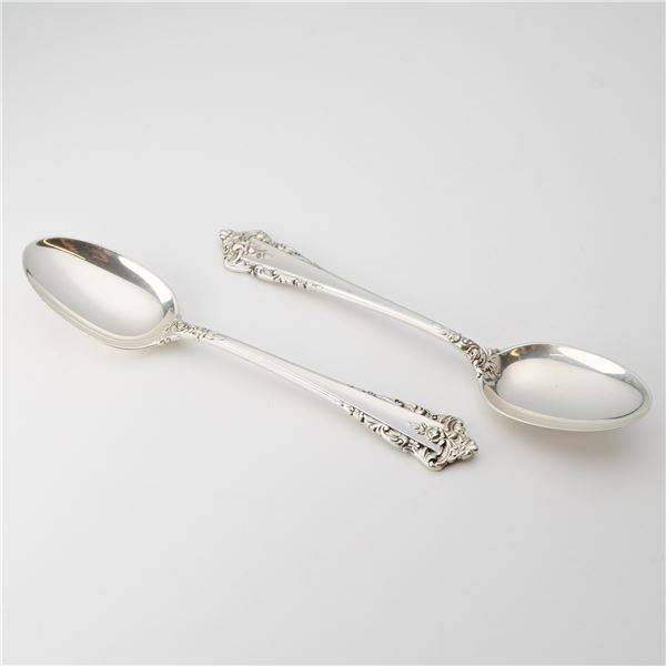2pc Lunt Sterling Silver Spoons, Rondelay