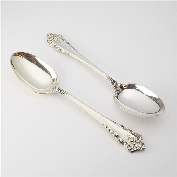 2pc Lunt Sterling Silver Spoons, Rondelay